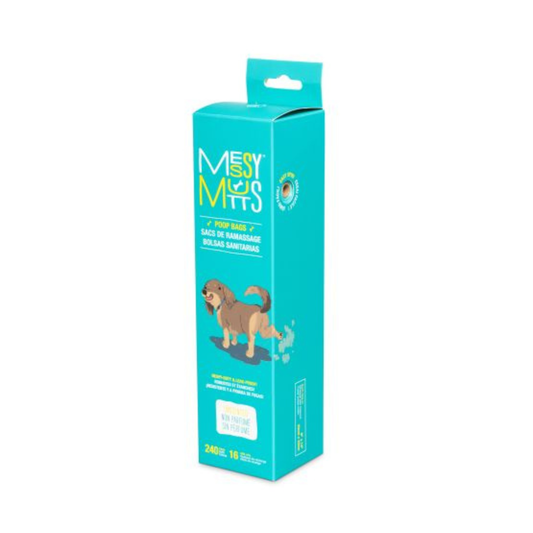 MESSY MUTTS | Sacs biorecyclés 16 rouleaux 240 unités