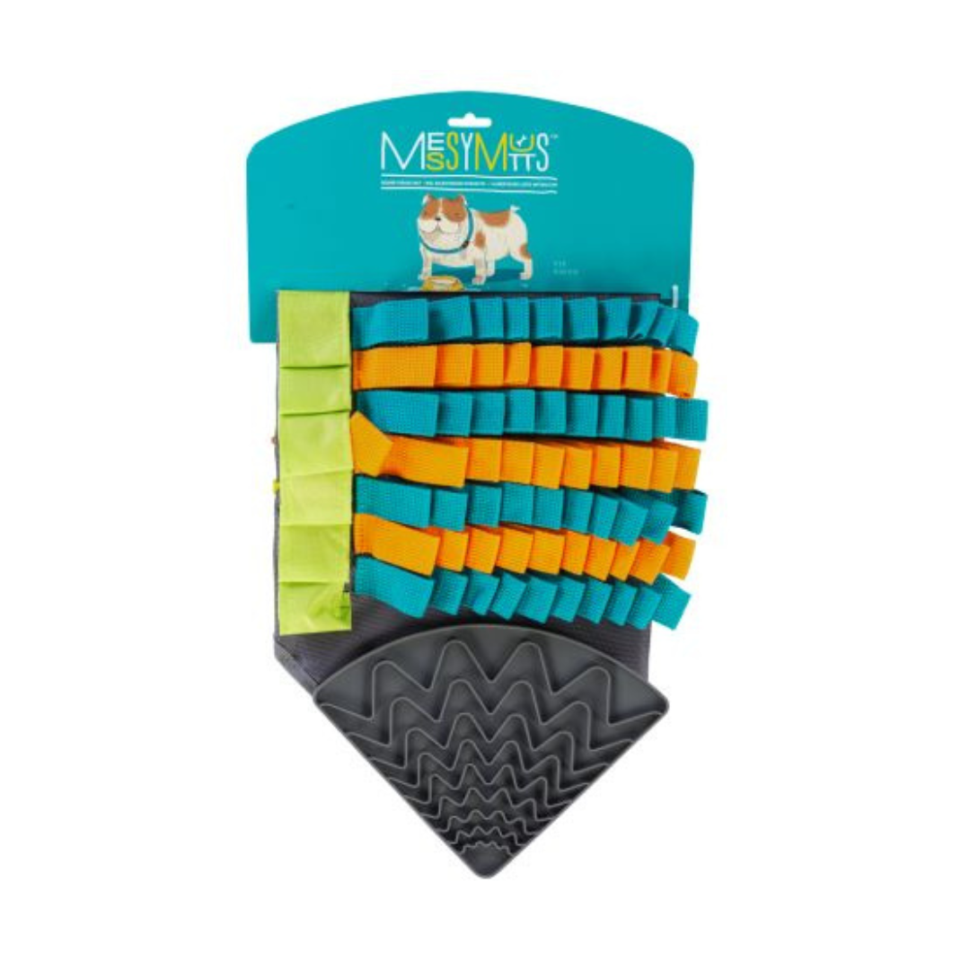 MESSY MUTTS | Tapis de fouille à ventouses avec section de léchage