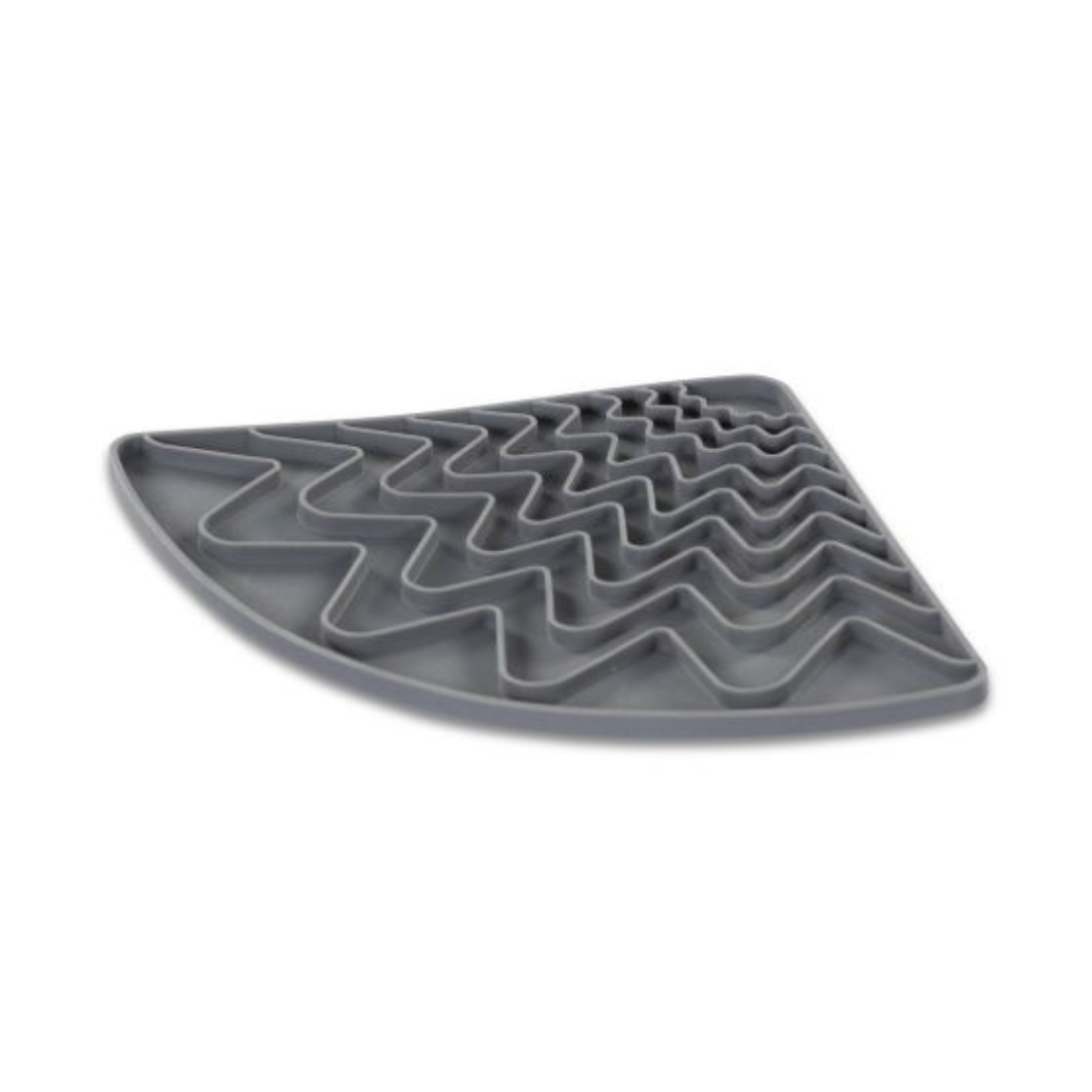 MESSY MUTTS | Tapis en silicone multi-surfaces, triangle gris
