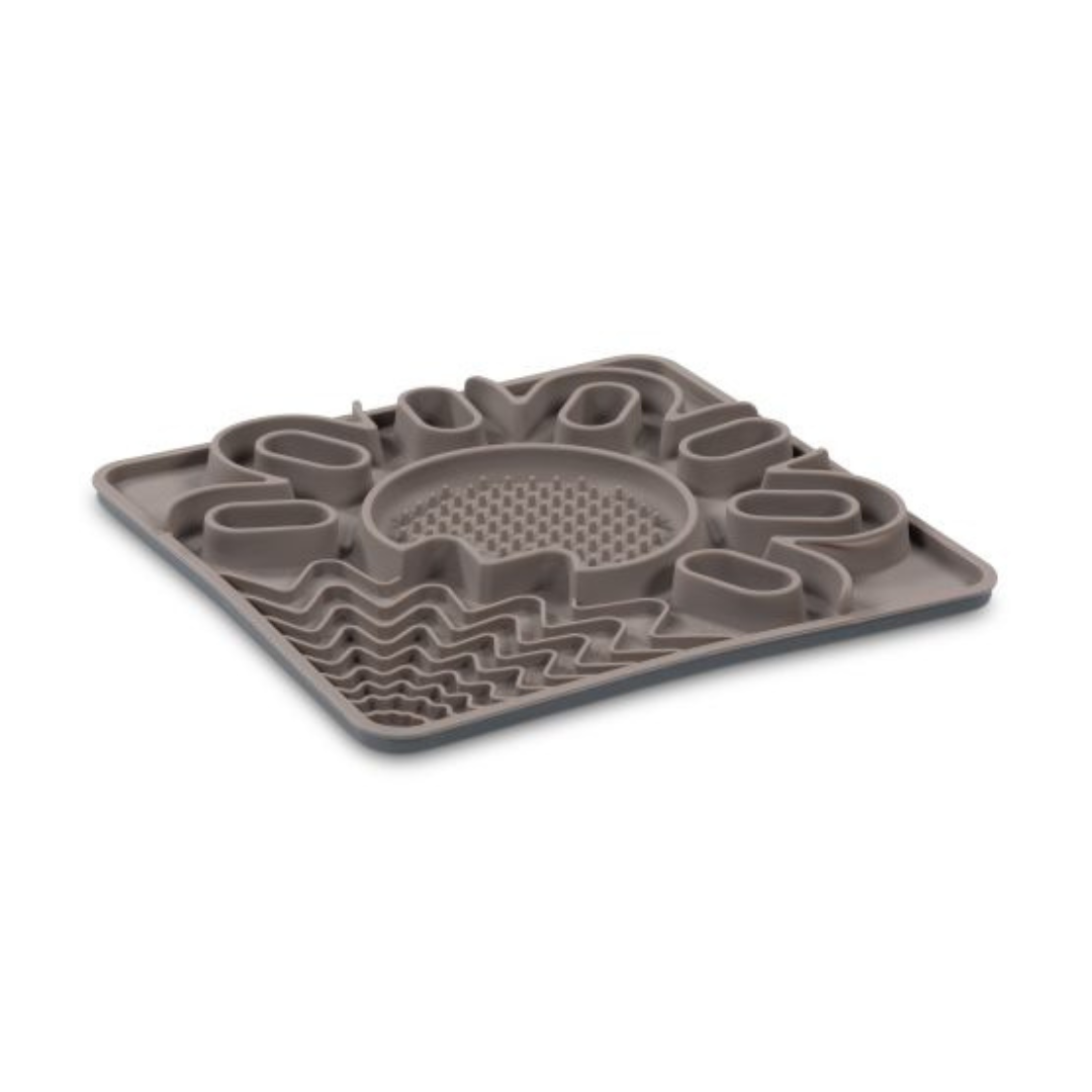 MESSY MUTTS | Tapis en silicone multisurfaces 10"x10" gris