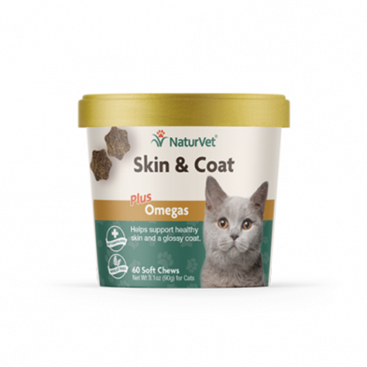NaturVet peau pelage chat