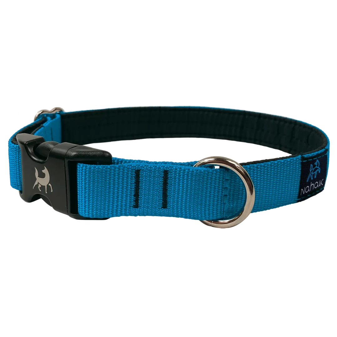 NAHAK | Collier aqua pour chien - rembourré avec clip. Nature Animale, votre référence en alimentation animale et sport canin à Mascouche.