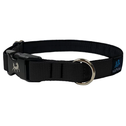 NAHAK | Collier noir pour chien - rembourré avec clip. Nature Animale, votre référence en alimentation animale et sport canin à Mascouche.
