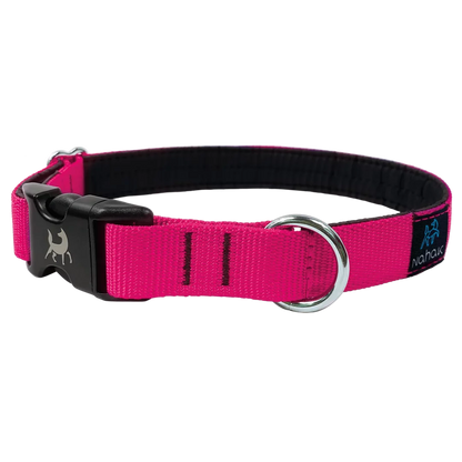 NAHAK | Collier rose fluo pour chien - rembourré avec clip. Nature Animale, votre référence en alimentation animale et sport canin à Mascouche.