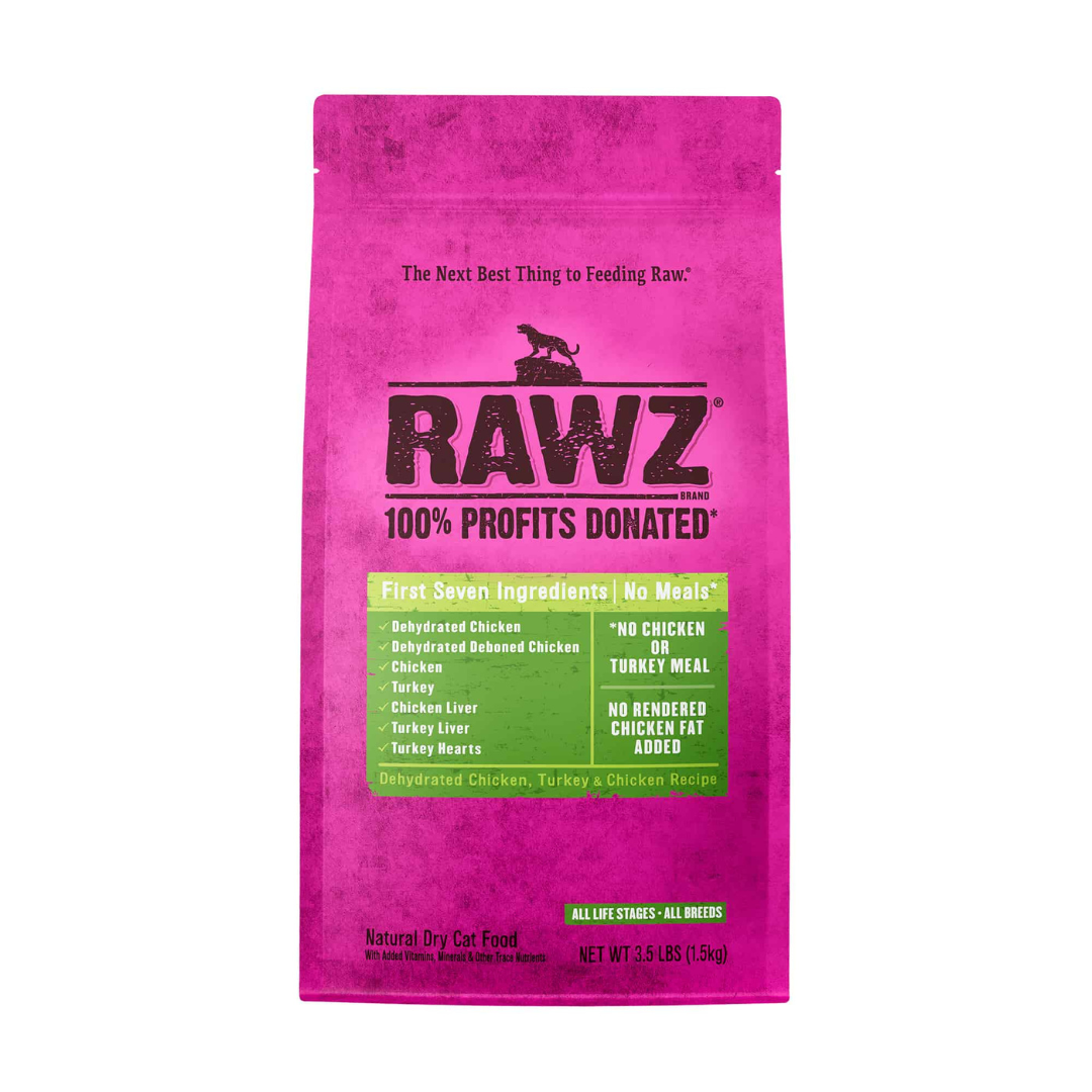 Rawz nourriture chat carnivore poulet dinde