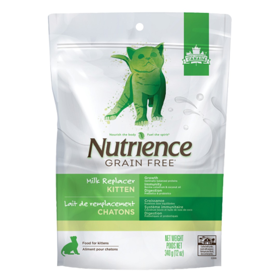 Nutrience chaton lait de remplacement. Nature Animale, votre référence en alimentation animale au Québec.
