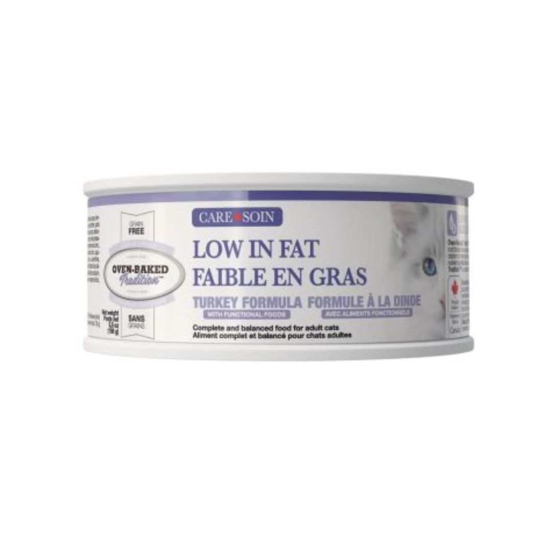 OVEN BAKED TRADITION | Soin, Conserve pour chat faible en gras, pâté à la dinde 5.5oz