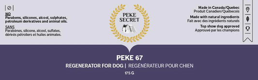 PEKE SECRET | Traitement hydratant regénérateur pour chien et chat PEKE 67. Nature Animale, votre référence en alimentation animale et sport canin à Mascouche.