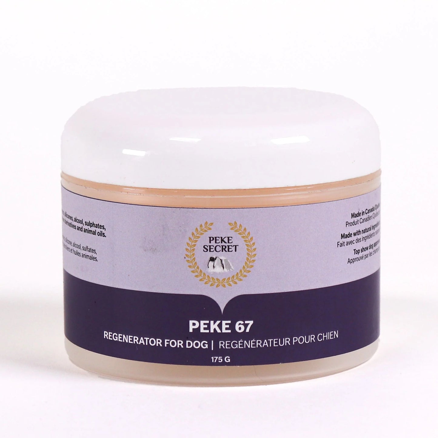 PEKE SECRET | Traitement hydratant regénérateur pour chien et chat PEKE 67. Nature Animale, votre référence en alimentation animale et sport canin à Mascouche.