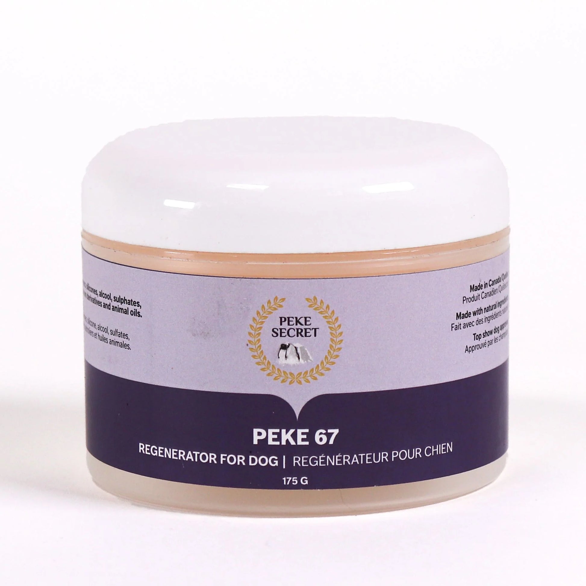 PEKE SECRET | Traitement hydratant regénérateur pour chien et chat PEKE 67. Nature Animale, votre référence en alimentation animale et sport canin à Mascouche.