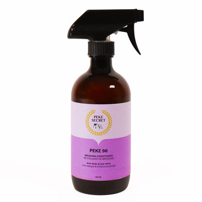 PEKE SECRET | Revitalisant de brossage naturel pour chien et chat PEKE 90. Nature Animale, votre référence en alimentation animale et sport canin à Mascouche.