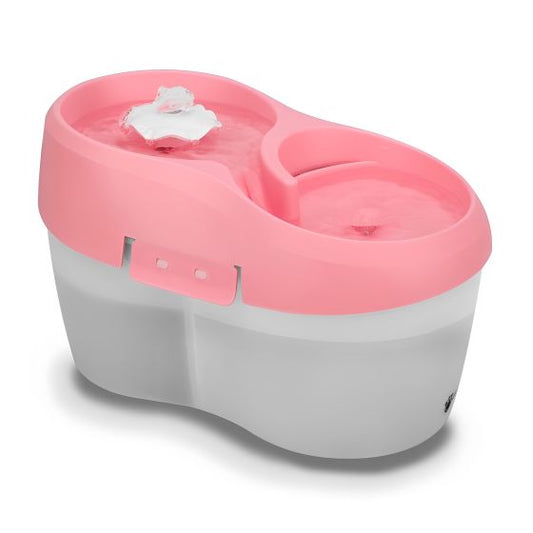 CAT H2O | Tornado fontaine chat rose et blanc 2L