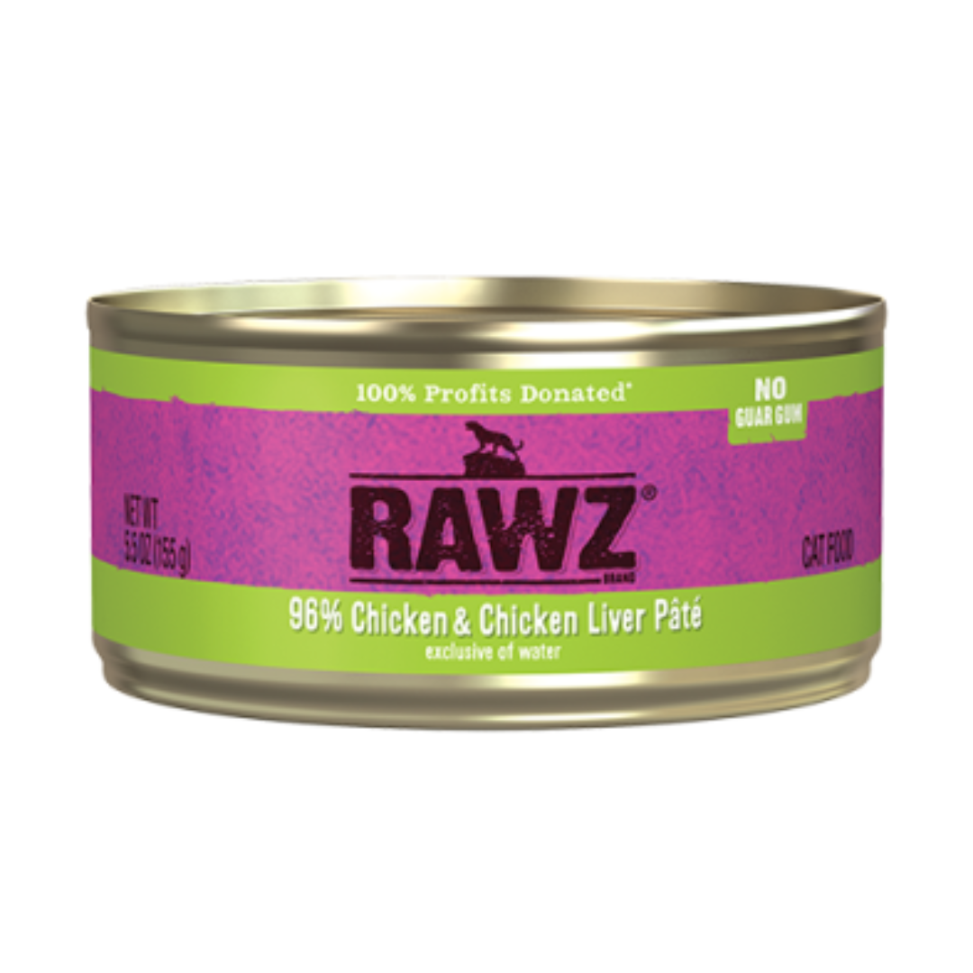 RAWZ | Chat, Pâté de poulet et foie de poulet 5.5 oz