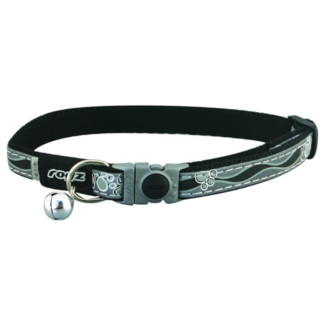 ROGZ | Nightcat collar small 8-12" noir