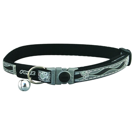 ROGZ | Nightcat collar small 8-12" noir