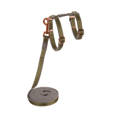 ROGZ | Urbancat harnais et laisse 9-15" vert