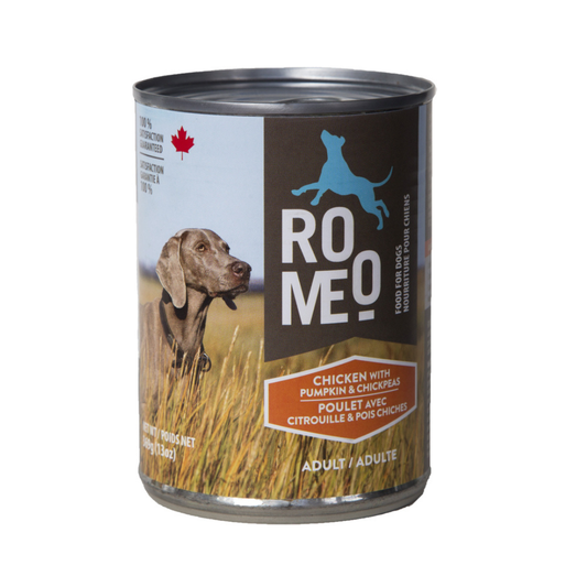 ROMÉO | Poulet, citrouille et pois chiches 13 oz