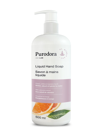 PURODORA LAB | Savon à mains pamplemousse et orange. Nature Animale, votre référence en alimentation animale et sport canin à Mascouche.