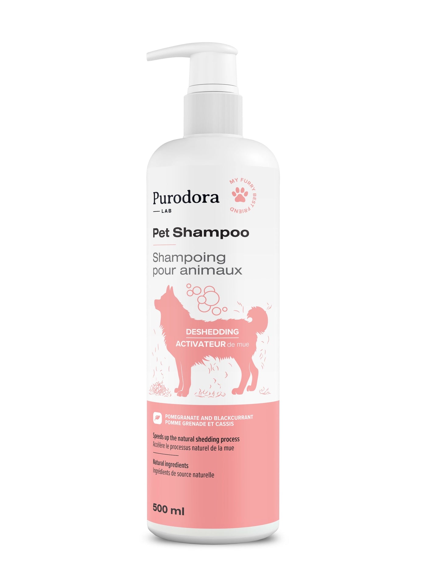PURODORA LAB | Shampoing activateur de mue. Nature Animale, votre référence en alimentation animale et sport canin à Mascouche.