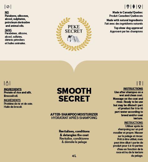PEKE SECRET | Conditionneur naturel pour chien et chat SMOOTH SECRET. Nature Animale, votre référence en alimentation animale et sport canin à Mascouche.