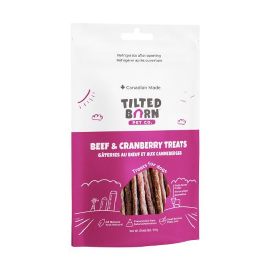 TILTED BARN | Bâtons au boeuf et aux canneberges 100g