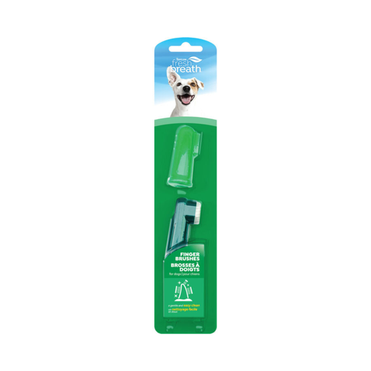 TROPICLEAN | Brosses à dent sur doigt (paquet de 2)