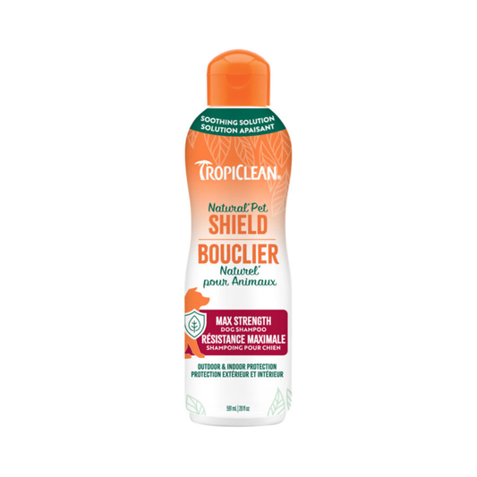 TROPICLEAN | Shampoing bouclier pour chien 473ml