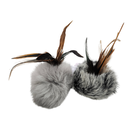 VANESSA'S MAINE COONS | Boulette farfelue "Queue de lapin et plume"