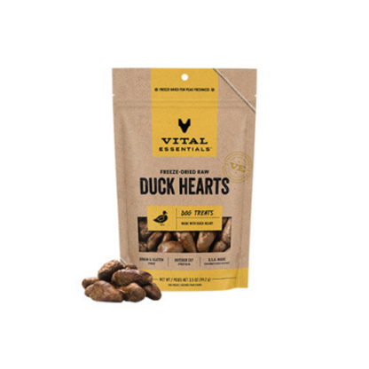 VITAL ESSENTIALS | Coeurs de canard lyophilisés 3.5oz