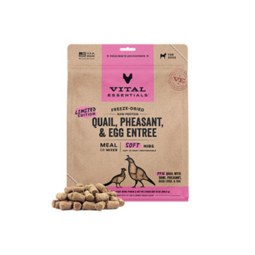VITAL ESSENTIALS | Repas de Caille,Faisant et Oeuf Lyophilisé 14oz