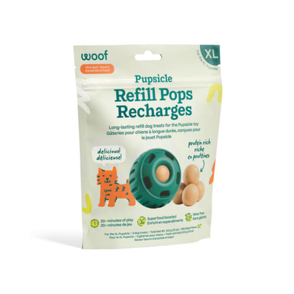 WOOF PET | Recharge pupsicle beurre d'arachide/boeuf tgrand