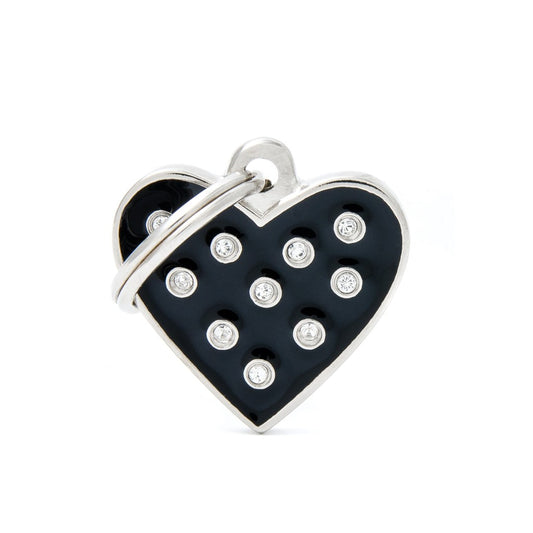 MY FAMILY | Collection Chic, médaille coeur strass