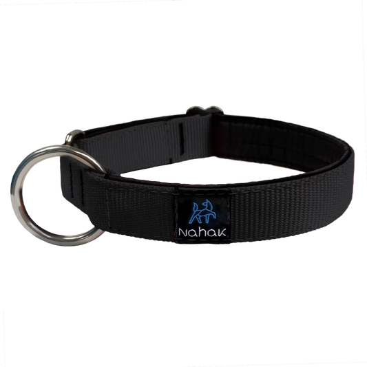 NAHAK | Collier noir pour chien - rembourré. Nature Animale, votre référence en alimentation animale et sport canin à Mascouche.