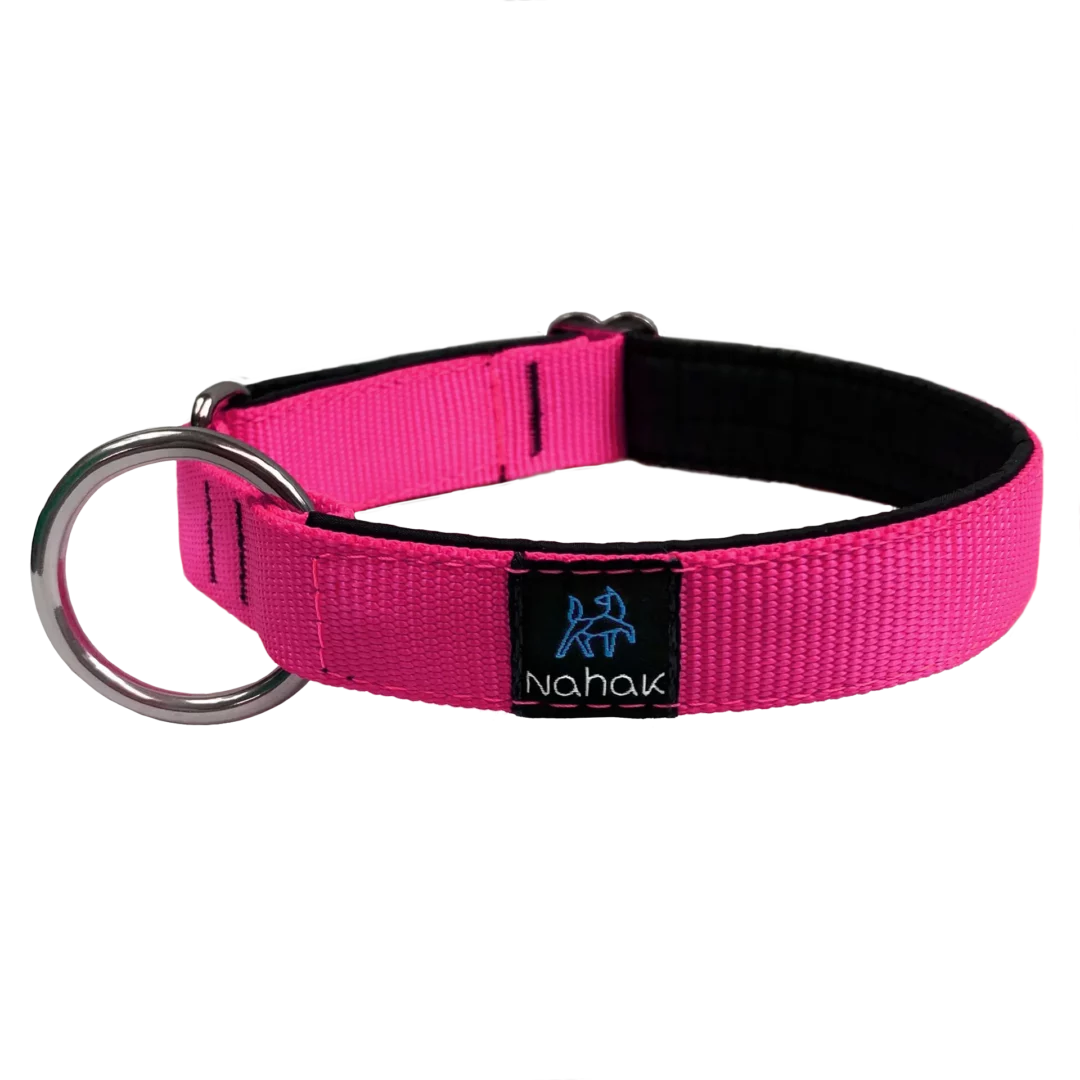 NAHAK | Collier rose fluo pour chien - rembourré. Nature Animale, votre référence en alimentation animale et sport canin à Mascouche.