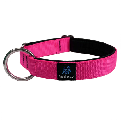 NAHAK | Collier rose fluo pour chien - rembourré. Nature Animale, votre référence en alimentation animale et sport canin à Mascouche.
