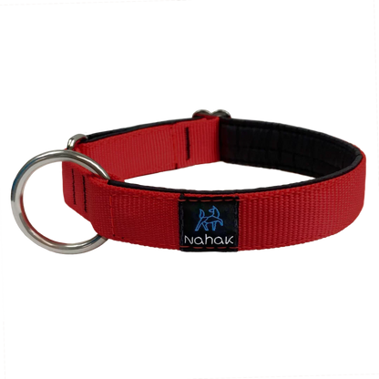 NAHAK | Collier rouge pour chien - rembourré. Nature Animale, votre référence en alimentation animale et sport canin à Mascouche.