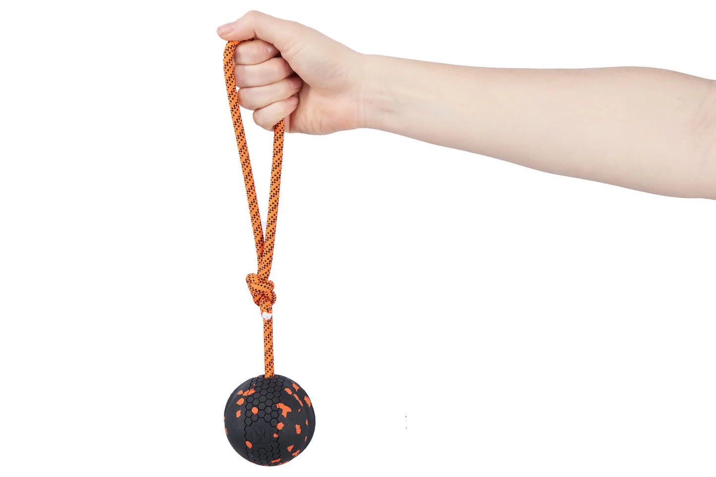 NON-STOP | Balle avec corde, orange et noire