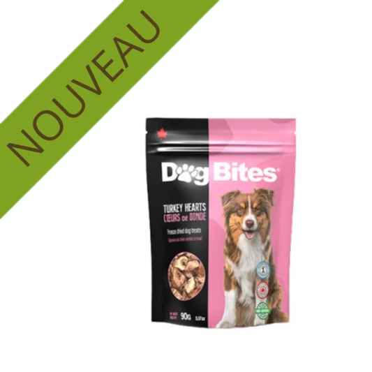 DOG BITES | Coeurs de dinde lyophilisés 90g