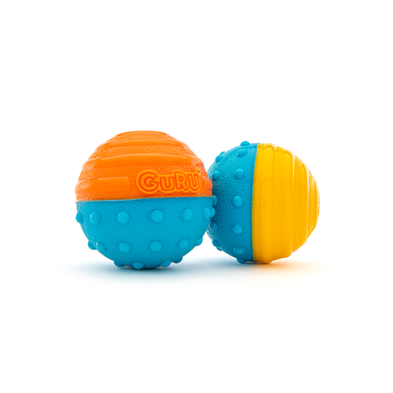 GURU | Crunch & Squeak paquet de 2 balles
