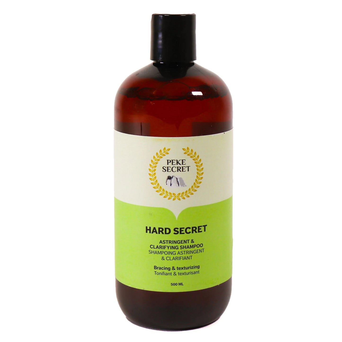 PEKE SECRET | Shampoing naturel pour chien HARD SECRET. Nature Animale, votre référence en alimentation animale et sport canin à Mascouche.