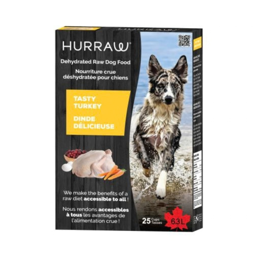 HURRAW | Recette à la dinde pour chien, 25 tasses