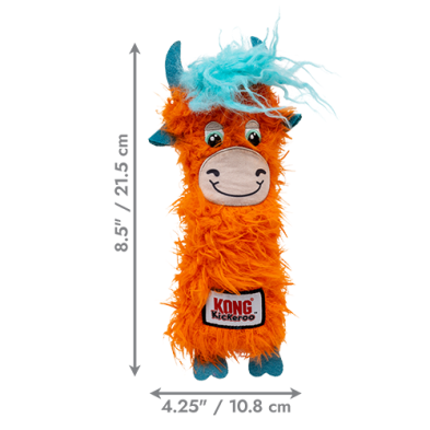 KONG | Kickeroo Vache Highland pour chat (couleurs assorties)