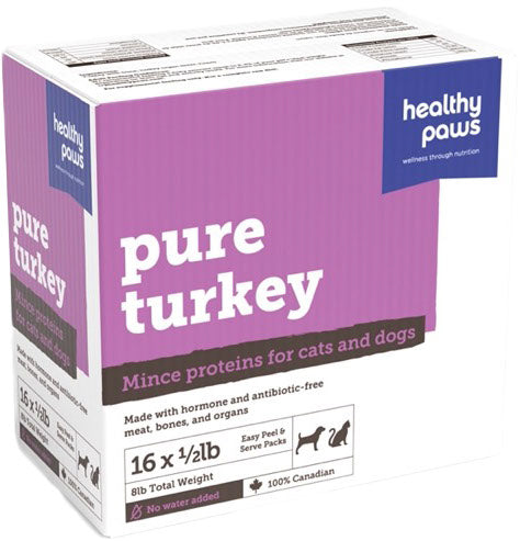 HEALTHY PAWS | Pur dinde 16 x 1/2lb