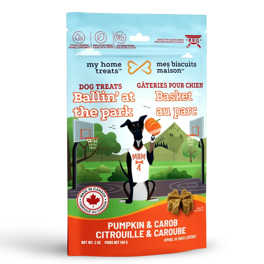 MES BISCUITS MAISON | Citrouille et caroube 140g. Nature Animale, votre référence en alimentation et sports canin à Mascouche.