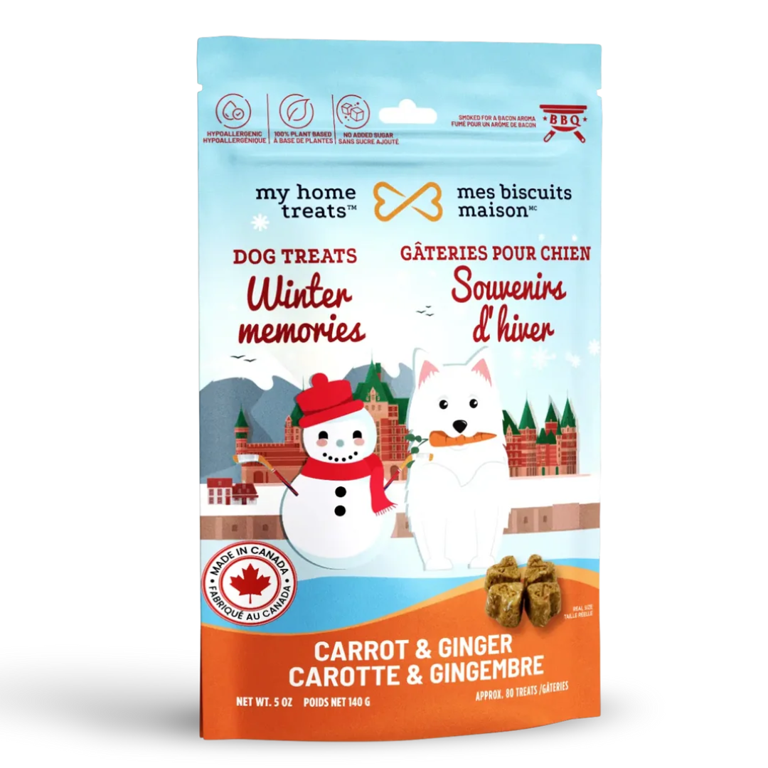 MES BISCUITS MAISON | Carotte et gingembre 140g. Nature Animale, votre référence en alimentation et sports canin à Mascouche.