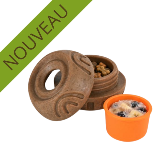 POWERBONE | Jouet d'enrichissement avec tasse en silicone