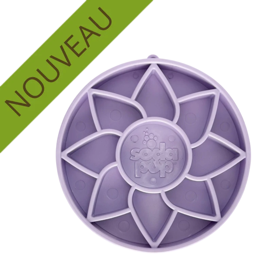 SODAPUP | Bol ralentisseur souple, Tournesol mauve